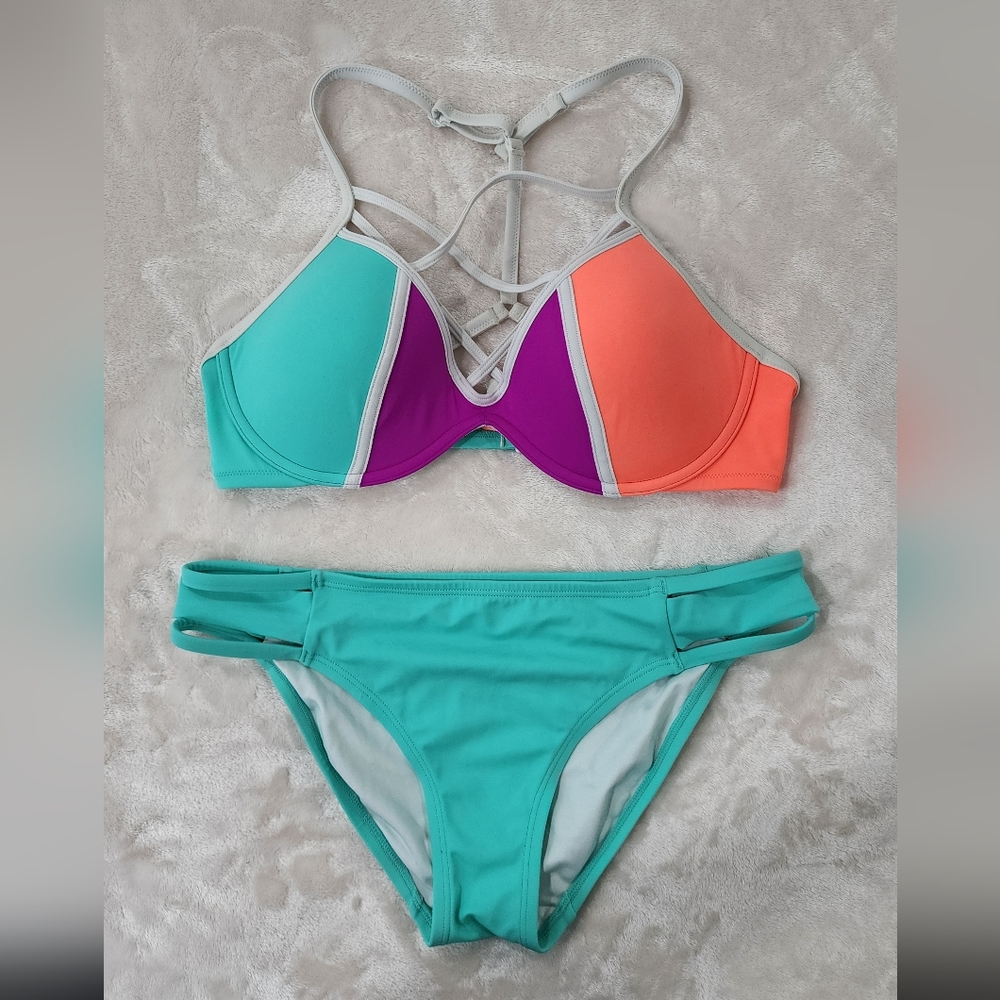 VS PINK color block bikini Size/ Medium